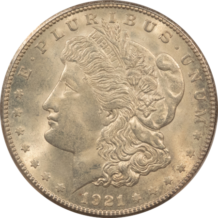 Dollars 1921-S $1 MORGAN DOLLAR – PCGS MS-64+ SATINY AND SMOOTH!