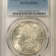 Dollars 1921-D $1 MORGAN DOLLAR – PCGS MS-64, FROSTY WHITE & PREMIUM QUALITY!