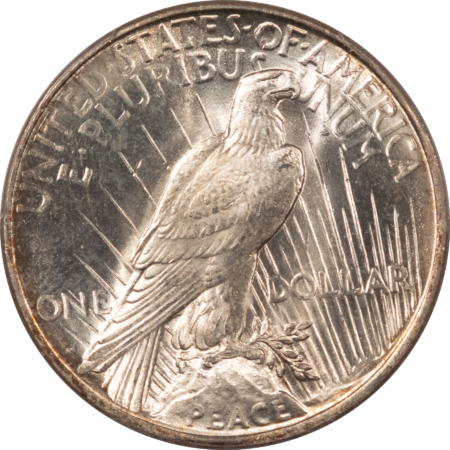 Dollars 1922-D $1 PEACE DOLLAR – PCGS MS-63, PREMIUM QUALITY BLAZER!