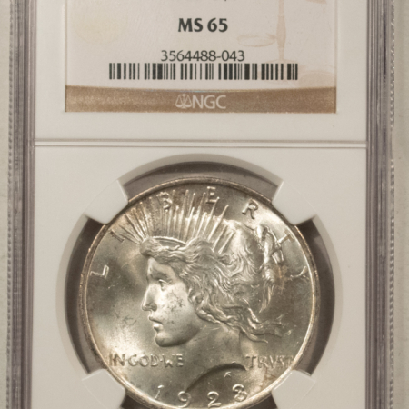 Dollars 1923 $1 PEACE DOLLAR – NGC MS-65 FLASHY WHITE GEM!