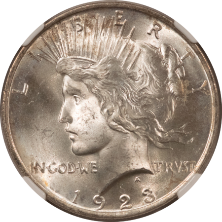 Dollars 1923 $1 PEACE DOLLAR – NGC MS-65 FLASHY WHITE GEM!