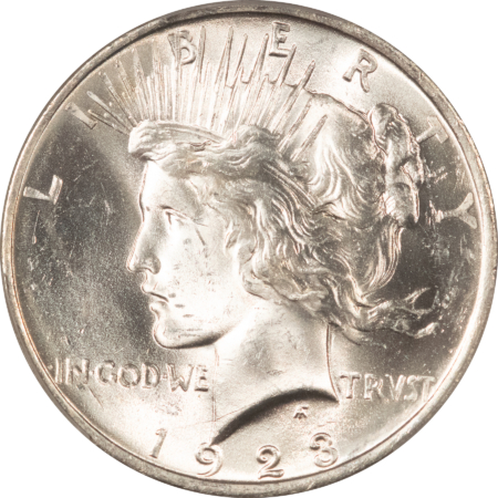 Dollars 1923 $1 PEACE DOLLAR – PCGS MS-64, BLAST WHITE