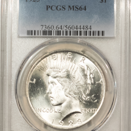 Dollars 1923 $1 PEACE DOLLAR – PCGS MS-64 BLAST WHITE