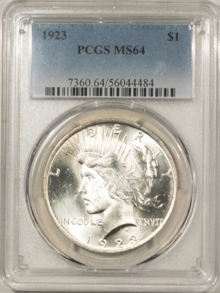 Dollars 1923 $1 PEACE DOLLAR – PCGS MS-64 BLAST WHITE
