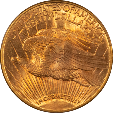 $20 1923-D $20 ST GAUDENS GOLD DOUBLE EAGLE PCGS MS-66+ ONE OF THE PRETTIEST SAINTS!