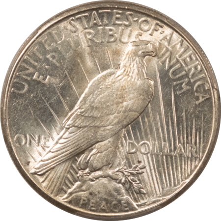 Dollars 1924-S $1 PEACE DOLLAR – PCGS AU-58, LOOKS BU! PREMIUM QUALITY!