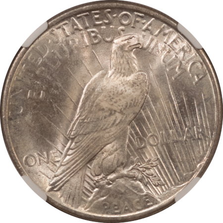 Dollars 1925 $1 PEACE DOLLAR – NGC MS-64 SATINY SMOOTH & NICE!