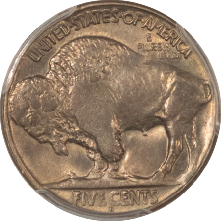 Buffalo Nickels 1925-D BUFFALO NICKEL – PCGS MS-63, FRESH & CHOICE, TOUGH DATE!