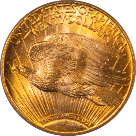 $20 1926 $20 ST GAUDENS GOLD DOUBLE EAGLE – PCGS MS-66, GORGEOUS BLINDING LUSTER!