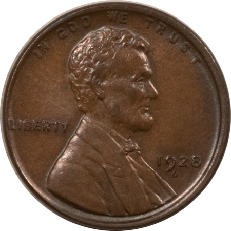 Lincoln Cents (Wheat) 1928-D LINCOLN CENT – HIGH GRADE NEARLY UNCIRCULATED, LOOKS CHOICE!