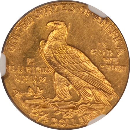 $2.50 1929 $2.50 INDIAN GOLD QUARTER EAGLE – NGC MS-63, FINAL YEAR OF ISSUE!