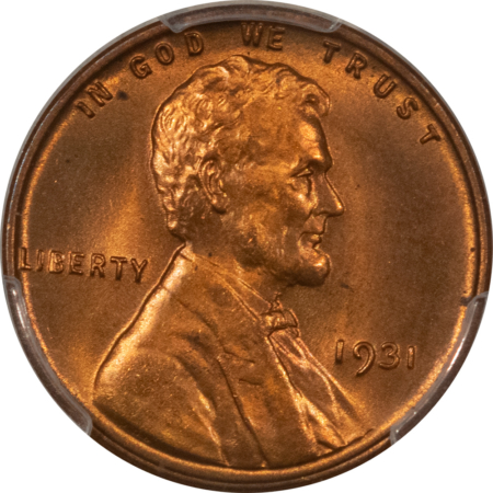 Lincoln Cents (Wheat) 1931 LINCOLN CENT – PCGS MS-65 RD, PREMIUM QUALITY GEM!