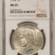 Dollars 1928-S $1 PEACE DOLLAR – PCGS MS-64, FRESH, LUSTROUS & NICE!