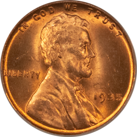 Lincoln Cents (Wheat) 1935 LINCOLN CENT – ANACS MS-66 RD