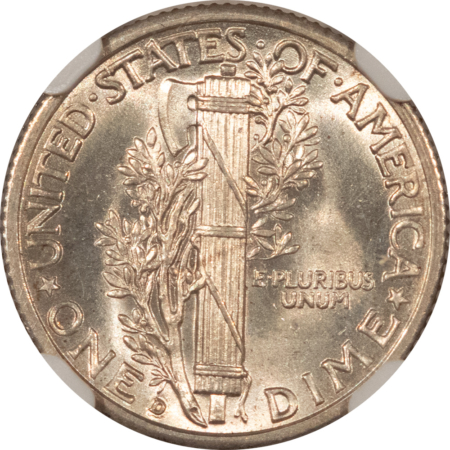 Dimes 1936-D MERCURY DIME – NGC MS-64 FB, FRESH WHITE