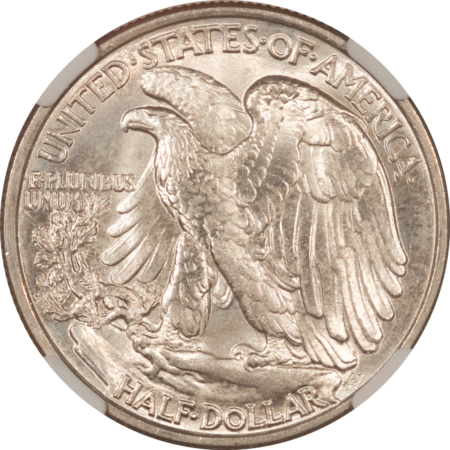 Half Dollars 1937 WALKING LIBERTY HALF DOLLAR – NGC MS-64, PQ & LOOKS GEM!