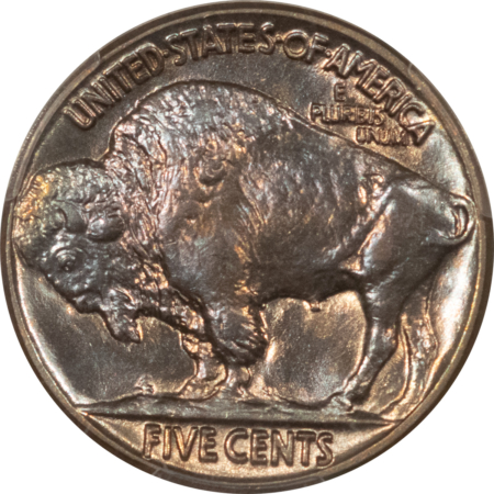 Buffalo Nickels 1937 BUFFALO NICKEL – PCGS MS-66+, STUNNING COLOR! PREMIUM QUALITY++!