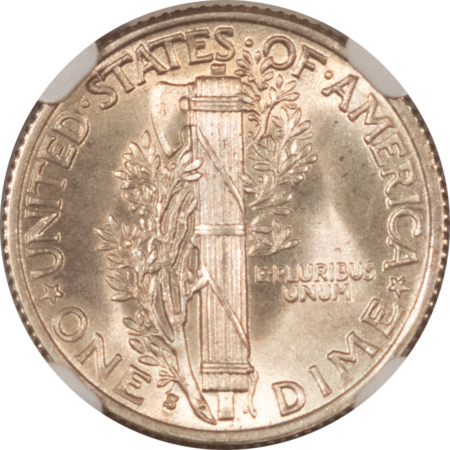 Dimes 1937-S MERCURY DIME – NGC MS-66 FB, FRESH & PQ!