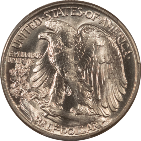 Half Dollars 1938-D WALKING LIBERTY HALF DOLLAR – PCGS MS-65, LOOKS MS-66! PREMIUM QUALITY!