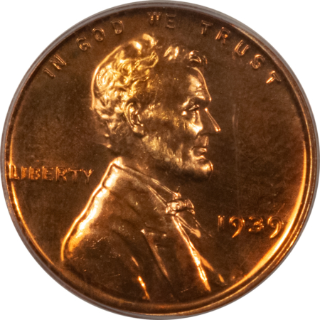 Lincoln Cents (Wheat) 1939 PROOF LINCOLN CENT – NGC PR-65 RD, GEM