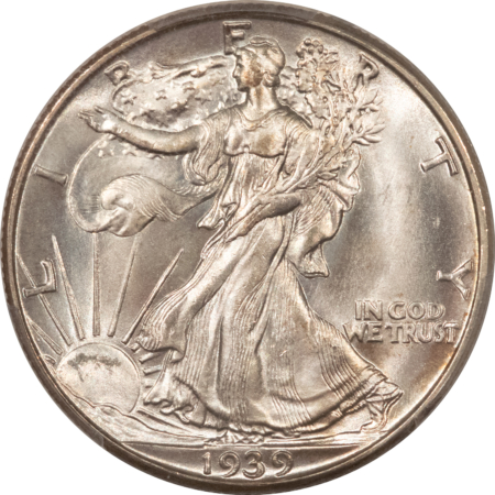 Half Dollars 1939-D WALKING LIBERTY HALF DOLLAR – PCGS MS-66, 67 QUALITY! SUPERB!