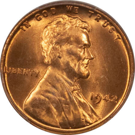 Lincoln Cents (Wheat) 1942 LINCOLN CENT – PCGS MS-66 RD SUPERB