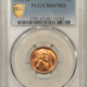Lincoln Cents (Wheat) 1955 LINCOLN CENT – PCGS MS-67 RD, VERY TOUGH COIN!