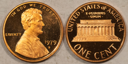 Lincoln Cents (Memorial) 1979-S TYPE 2 PROOF LINCOLN CENT ROLL – GEM AND SCARCE!