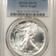 American Silver Eagles 1991 $1 1 OZ AMERICAN SILVER EAGLE – PCGS MS-70, WHITE & PRISTINE, PERFECT!