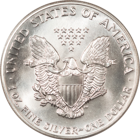American Silver Eagles 1989 $1 1 OZ AMERICAN SILVER EAGLE – PCGS MS-70, WHITE & PRISTINE, PERFECT!