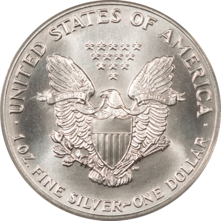 American Silver Eagles 1991 $1 1 OZ AMERICAN SILVER EAGLE – PCGS MS-70, WHITE & PRISTINE, PERFECT!