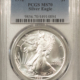 American Silver Eagles 1995 $1 1 OZ AMERICAN SILVER EAGLE – PCGS MS-70, WHITE & PRISTINE, PERFECT!