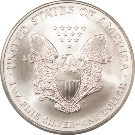 American Silver Eagles 1995 $1 1 OZ AMERICAN SILVER EAGLE – PCGS MS-70, WHITE & PRISTINE, PERFECT!