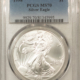 American Silver Eagles 1997 $1 1 OZ AMERICAN SILVER EAGLE – PCGS MS-70, PRISTINE! QUALITY APPROVED!