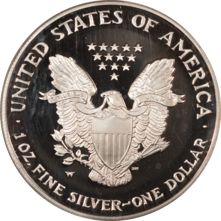 American Silver Eagles 2002-W $1 1 OZ PROOF AMERICAN SILVER EAGLE PCGS PR-70 DCAM MERCANTI SIGNED LABEL