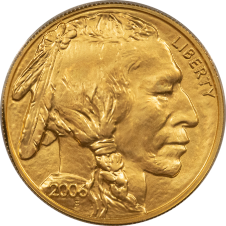 American Gold Eagles, Buffaloes, & Liberty Series 2006 $50 AMERICAN GOLD BUFFALO 1 OZ .9999 ANACS MS70 1ST STRIKE 1ST DAY 981/1500