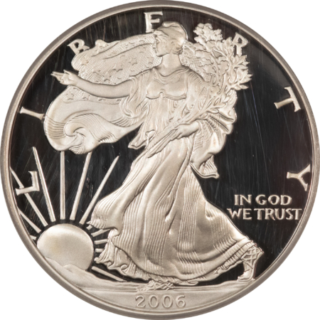 American Silver Eagles 2006-W $1 1 OZ PROOF AMERICAN SILVER EAGLE PCGS PR-70 DCAM MERCANTI SIGNED LABEL
