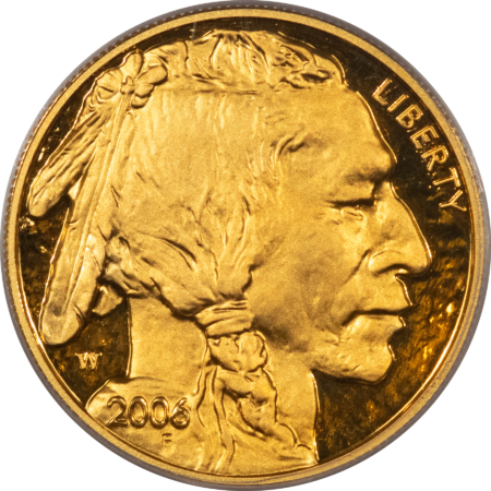 American Gold Eagles, Buffaloes, & Liberty Series 2006-W PROOF $50 AMERICAN GOLD BUFFALO .9999 – PCGS PR-70 DCAM