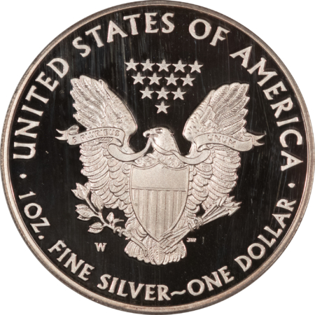 American Silver Eagles 2008-W $1 1 OZ PROOF AMERICAN SILVER EAGLE PCGS PR-70 DCAM MERCANTI SIGNED LABEL