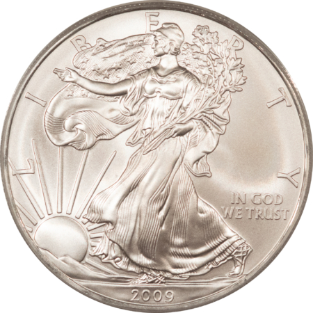 American Silver Eagles 2009 $1 1 OZ AMERICAN SILVER EAGLE – PCGS MS-70, WHITE & PRISTINE! PERFECT!