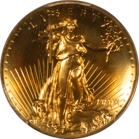 $20 2009 $20 1 OZ GOLD ULTRA HIGH RELIEF AMERICAN EAGLE – PCGS MS-70 + BOX/BOOK/COA
