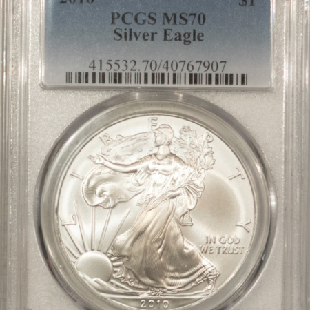 American Silver Eagles 2010 $1 1 OZ AMERICAN SILVER EAGLE – PCGS MS-70, WHITE & PRISTINE! PERFECT!
