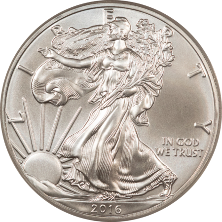 American Silver Eagles 2016 $1 1 OZ AMERICAN SILVER EAGLE – PCGS MS-70, WHITE, PRISTINE, PERFECT!