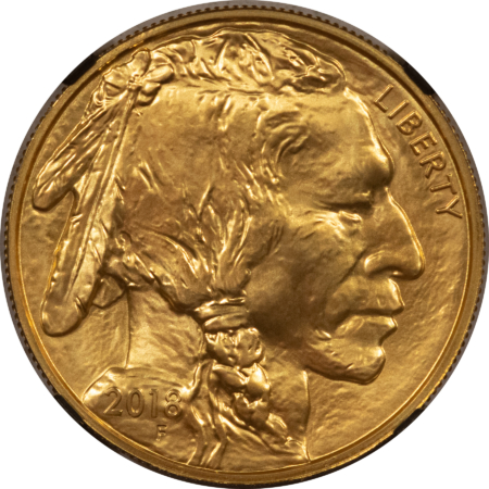 American Gold Eagles, Buffaloes, & Liberty Series 2018 $50 AMERICAN GOLD BUFFALO .9999 1 OZ – NGC MS-70 FIRST DAY OF ISSUE!