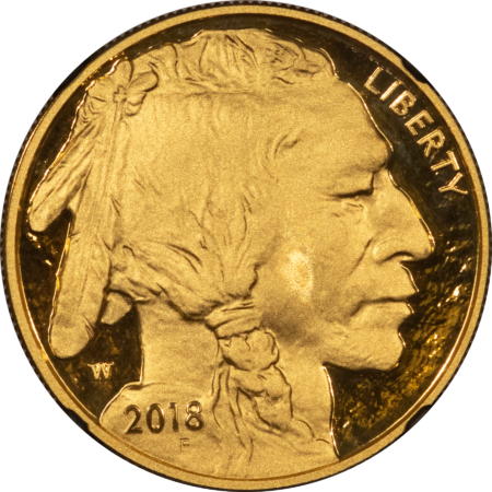 American Gold Eagles, Buffaloes, & Liberty Series 2018-W PROOF $50 AMERICAN GOLD BUFFALO .9999 – NGC PF-70 ULTRA CAMEO!
