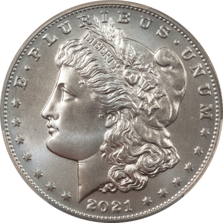 Dollars 2021-CC PRIVY $1 MORGAN DOLLAR – PCGS MS-70 100TH ANN FIRST STRIKE! CARSON CITY!