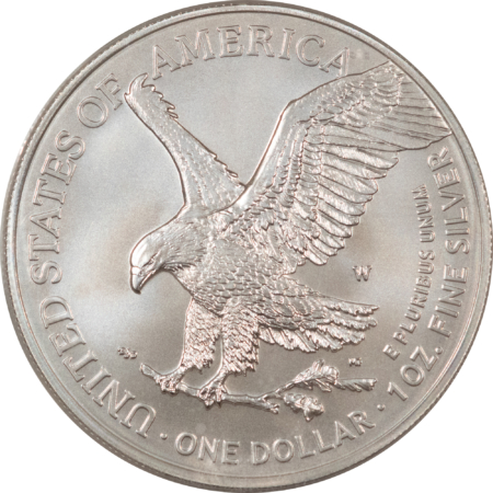 American Silver Eagles 2021-W $1 1 OZ AMERICAN BURNISHED SILVER EAGLE TY 2 – PCGS SP-70 WHITE, PERFECT!
