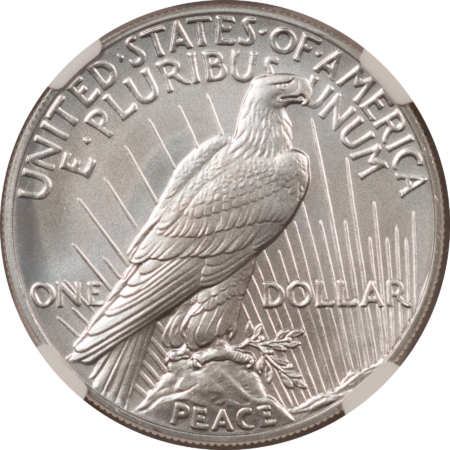 Dollars 2023 $1 PEACE DOLLAR SILVER COMMEMORATIVE – NGC MS-70, FIRST RELEASES