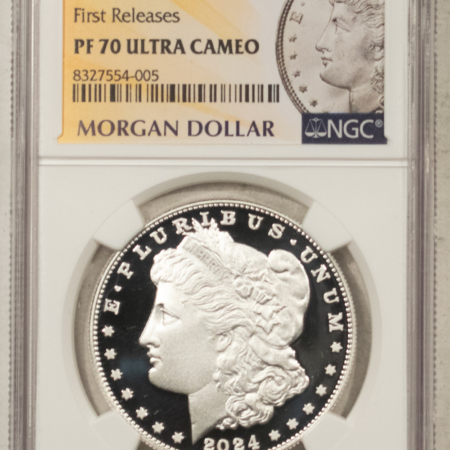 Dollars 2024-S $1 MORGAN DOLLAR SILVER COMMEMORATIVE NGC PF70 ULTRA CAMEO FIRST RELEASES