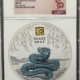 Bullion 2024P AUSTRALIA $30 LUNAR SILVER 1 KILO W 1GR GOLD PRIVY YEAR OF DRAGON NGC MS70
